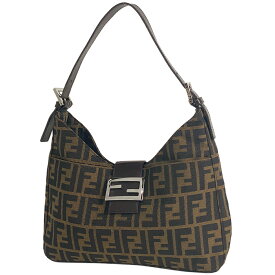 フェンディ FENDI ズッカ柄 ショルダーバッグ ワンショルダー ショルダーバッグ キャンバス ブラウン 26569 レディース 【中古】