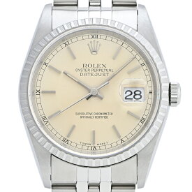 12％OFF 【ラッピング可】 ロレックス ROLEX デイトジャスト 16220 腕時計 SS 自動巻き シルバー メンズ 【中古】 msp29