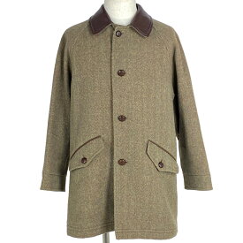 37％OFF バーバリー BURBERRY ショート丈 コート ロゴボタン ウールジャケット コート ブラウン メンズ 【中古】 msp39