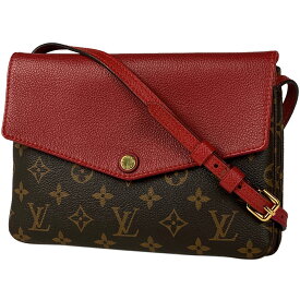 11％OFF ルイ・ヴィトン Louis Vuitton トワイス 斜め掛け 肩掛け ショルダーバッグ モノグラム ブラウン スリーズ(レッド) M50184 レディース 【中古】 msp29