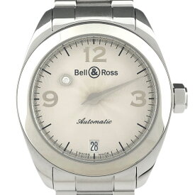 【ラッピング可】 ベル＆ロス Bell＆Ross ミステリー ダイヤモンド デイト 215S 腕時計 SS ダイヤモンド 自動巻き ユニセックス 【中古】