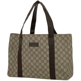 14％OFF グッチ GUCCI GG柄 トートバッグ ハンドバッグ ショルダーバッグ トートバッグ コーティングキャンバス ベージュ ブラウン 141624 レディース 【中古】 msp29