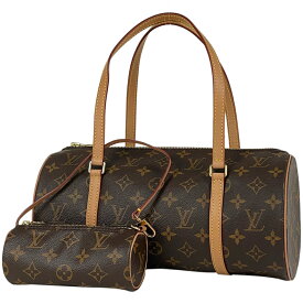 17％OFF ルイ・ヴィトン Louis Vuitton パピヨン 30 バレルバッグ 筒型 旧型 ハンドバッグ モノグラム ブラウン M51385 レディース 【中古】 msp29