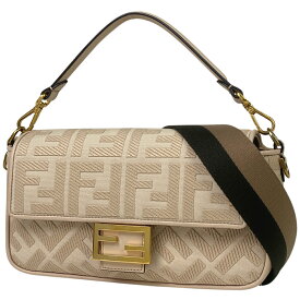 23％OFF フェンディ FENDI バゲット ハンドバッグ 2WAY ショルダーバッグ ズッカ ハンドバッグ ファブリック アイボリー 8BR600 レディース 【中古】 msp29