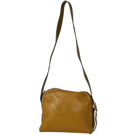 27％OFF ロエベ LOEWE アナグラム ショルダーバッグ ロゴ ショルダーバッグ レザー ブラウン レディース 【中古】 msp29