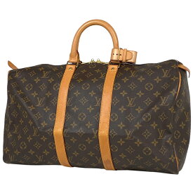 24％OFF ルイ・ヴィトン Louis Vuitton キーポル 45 ハンドバッグ 旅行 出張 ビジネス ボストンバッグ モノグラム ブラウン M41428 レディース 【中古】 msp29