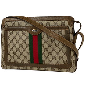 15％OFF グッチ GUCCI GG柄 ショルダーバッグ 90402013 オールドグッチ ショルダーバッグ コーティングキャンバス ベージュ ブラウン レディース 【中古】 msp29