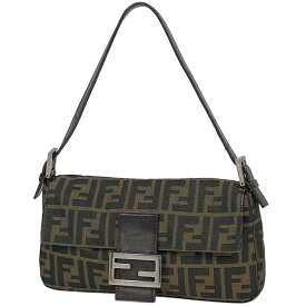 8％OFF フェンディ FENDI ズッカ柄 マンマバケット ハンドバッグ ロゴ ショルダーバッグ キャンバス ブラウン 26424 レディース 【中古】 msp29