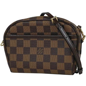 ルイ・ヴィトン Louis Vuitton ポシェット イパネマ 斜め掛け ショルダーバッグ ダミエ ブラウン N51296 レディース 【中古】