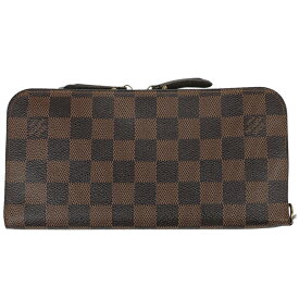 31％OFF 【ラッピング可】ルイ・ヴィトン Louis Vuitton ポル トフォイユ アンソリット 札入れ 小銭入れ 二つ折り 長財布 ダミエ ブラウン N63071 レディース 【中古】 msp39