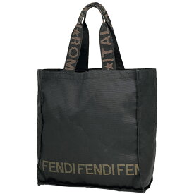 11％OFF フェンディ FENDI ロゴ トートバッグ ハンドバッグ トートバッグ ナイロン ブラック 26565 レディース 【中古】 msp29