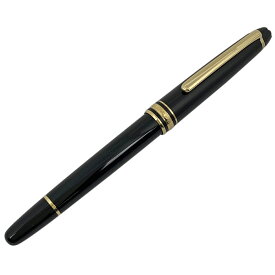 41％OFF 【ラッピング可】モンブラン MONTBLANC マイスターシュテュック 万年筆 インクセット 文房具 筆記具 K14 両用式 万年筆 プラスチック ブラック ゴールド レディース 【中古】 msp39