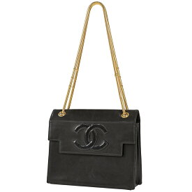 17％OFF シャネル CHANEL ココマーク チェーン トートバッグ スネークチェーン ショルダーバッグ トートバッグ レザー ブラック レディース 【中古】 msp29