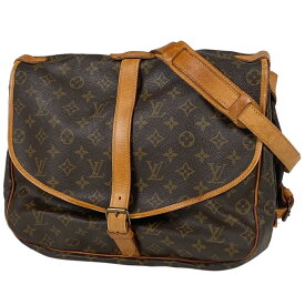 6％OFF ルイ・ヴィトン Louis Vuitton ソミュール 35 斜め掛け ショルダーバッグ モノグラム ブラウン M42254 レディース 【中古】 msp29