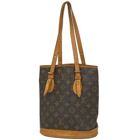 ルイ・ヴィトン Louis Vuitton プチ バケット PM ショルダーバッグ バケツ型 トートバッグ モノグラム ブラウン M42238 レディース 【中古】