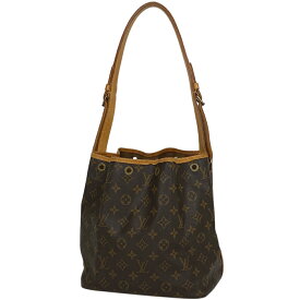 【ジャンク品】ルイ・ヴィトン Louis Vuitton プチ ノエ ワンショルダー 肩掛け 巾着型 ショルダーバッグ モノグラム ブラウン M42226 レディース 【中古】