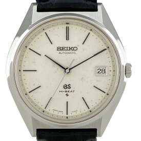 【ラッピング可】 セイコー SEIKO グランドセイコー ハイビート 5645-7010 腕時計 SS レザー 自動巻き シルバー メンズ 【中古】