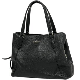 ケイトスペード Kate Spade ロゴ ハンドバッグ トートバッグ ハンドバッグ レザー ブラック WKRU6040 レディース 【中古】