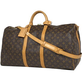 25％OFF ルイ・ヴィトン Louis Vuitton キーポル バンドリエール 55 2WAY ショルダーバッグ ボストンバッグ モノグラム ブラウン M41414 レディース 【中古】 msp29