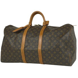 ルイ・ヴィトン Louis Vuitton キーポル 55 ハンドバッグ 旅行 出張 ビジネス ボストンバッグ モノグラム ブラウン M41424 レディース 【中古】