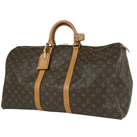 7％OFF ルイ・ヴィトン Louis Vuitton キーポル 55 ハンドバッグ 旅行 出張 ビジネス ボストンバッグ モノグラム ブラウン M41424 レディース 【中古】 msp29