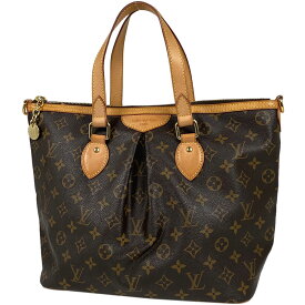 ルイ・ヴィトン Louis Vuitton パレルモ PM ハンドバッグ 2WAY 肩掛け トートバッグ モノグラム ブラウン M40145 レディース 【中古】