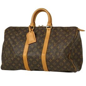 12％OFF ルイ・ヴィトン Louis Vuitton キーポル 45 ハンドバッグ 旅行 出張 ビジネス ボストンバッグ モノグラム ブラウン M41428 レディース 【中古】 msp29