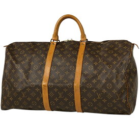 ルイ・ヴィトン Louis Vuitton キーポル 55 ハンドバッグ 旅行 出張 ビジネス ボストンバッグ モノグラム ブラウン M41424 レディース 【中古】