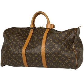 11％OFF ルイ・ヴィトン Louis Vuitton キーポル 55 ハンドバッグ 旅行 出張 ビジネス ボストンバッグ モノグラム ブラウン M41424 レディース 【中古】 msp29