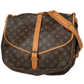 ルイ・ヴィトン Louis Vuitton ソミュール 35 斜め掛け ショルダーバッグ モノグラム ブラウン M42254 レディース 【中古】