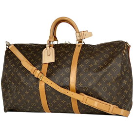 1％OFF ルイ・ヴィトン Louis Vuitton キーポル バンドリエール 55 旅行 出張 ボストンバッグ モノグラム ブラウン M41414 レディース 【中古】 msp29