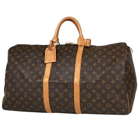 1％OFF ルイ・ヴィトン Louis Vuitton キーポル 55 ハンドバッグ 旅行 出張 ビジネス ボストンバッグ モノグラム ブラウン M41424 レディース 【中古】 msp29