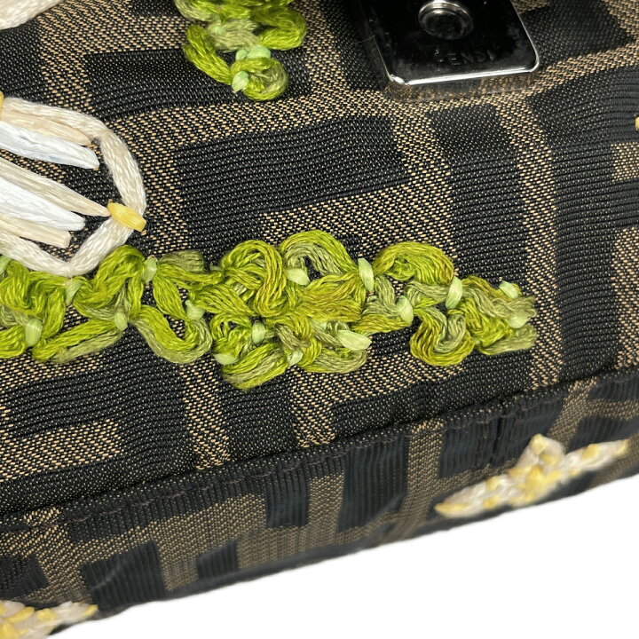 楽天市場】フェンディ FENDI ズッカ柄 マンマバケット 花柄 刺繍 