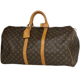 10％OFF ルイ・ヴィトン Louis Vuitton キーポル 55 ハンドバッグ 旅行 出張 ビジネス ボストンバッグ モノグラム ブラウン M41424 レディース 【中古】 msp29