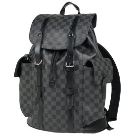 ルイ・ヴィトン Louis Vuitton クリストファー MM バックパック デイパック リュック ダミエグラフィット ノワール(ブラック) N41379 メンズ 【中古】