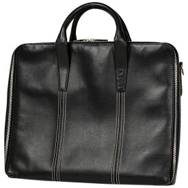 ロエベ LOEWE ロゴ ビジネスバッグ ブリーフケース ビジネスバッグ レザー ブラック メンズ 【中古】