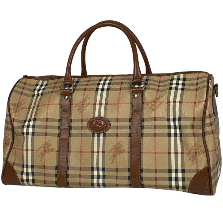 楽天市場】【ジャンク品】バーバリー BURBERRY チェック柄 ボストン 