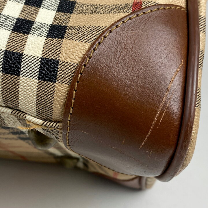 楽天市場】【ジャンク品】バーバリー BURBERRY チェック柄 ボストン 