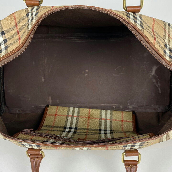 楽天市場】【ジャンク品】バーバリー BURBERRY チェック柄 ボストン 