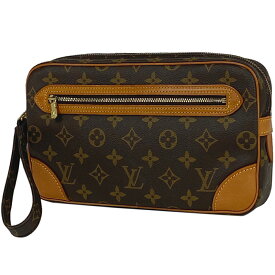 【ジャンク品】ルイ・ヴィトン Louis Vuitton マルリードラゴンヌ GM クラッチバッグ 手持ち セカンドバッグ モノグラム ブラウン M51825 メンズ 【中古】