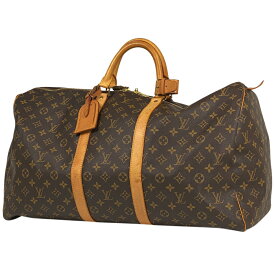 ルイ・ヴィトン Louis Vuitton キーポル 55 ハンドバッグ 旅行 出張 ビジネス ボストンバッグ モノグラム ブラウン M41424 レディース 【中古】