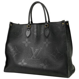 ルイ・ヴィトン Louis Vuitton オンザゴー GM 2WAY ショルダーバッグ ハンドバッグ トートバッグ モノグラムアンプラント ノワール(ブラック) M44925 レディース 【中古】