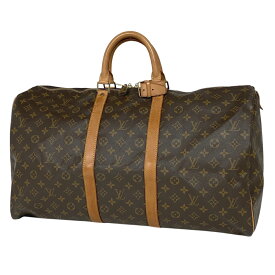 ルイ・ヴィトン Louis Vuitton キーポル 55 ハンドバッグ 旅行 出張 ビジネス ボストンバッグ モノグラム ブラウン M41424 レディース 【中古】