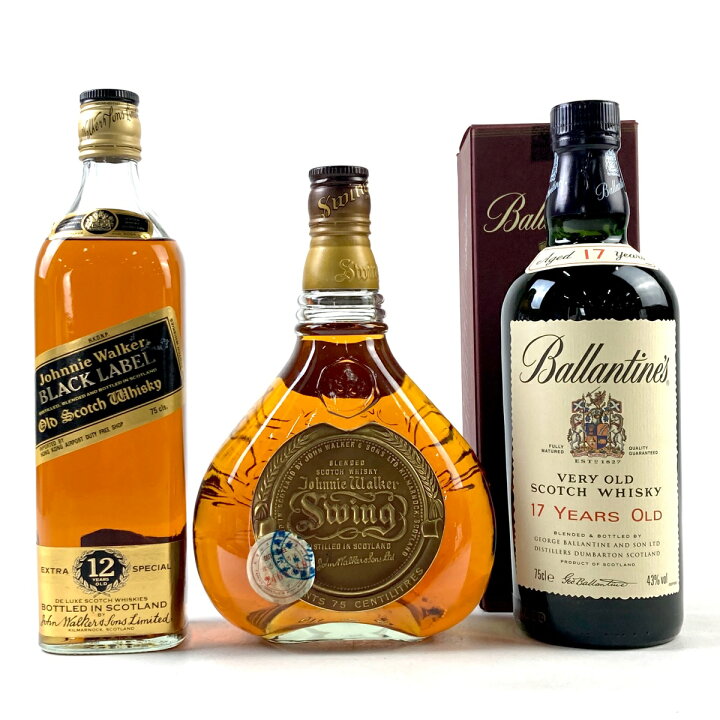 楽天市場】3本 ジョニーウォーカー バランタイン スコッチ 750ml  