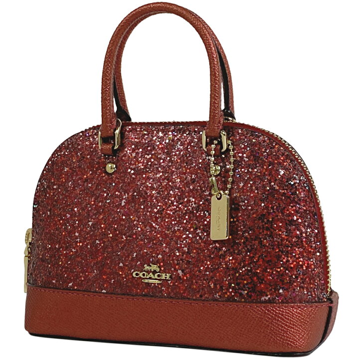 楽天市場】コーチ COACH ミニ シエラ サッチェル ラメ ハンドバッグ 