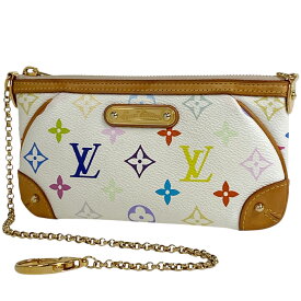 ルイ・ヴィトン Louis Vuitton ポシェット ミラMM メイク コスメ 小物入れ アクセサリーポーチ モノグラムマルチカラー ブロン(ホワイト) M60096 レディース 【中古】