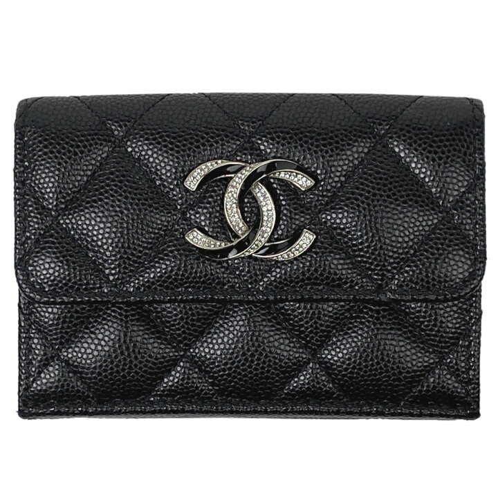 楽天市場】【ラッピング可】シャネル CHANEL ココマーク 三つ折り 財布  