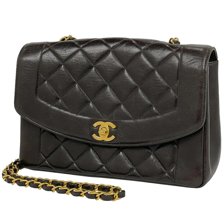 楽天市場】シャネル CHANEL ダイアナ マトラッセ シングルフラップ  