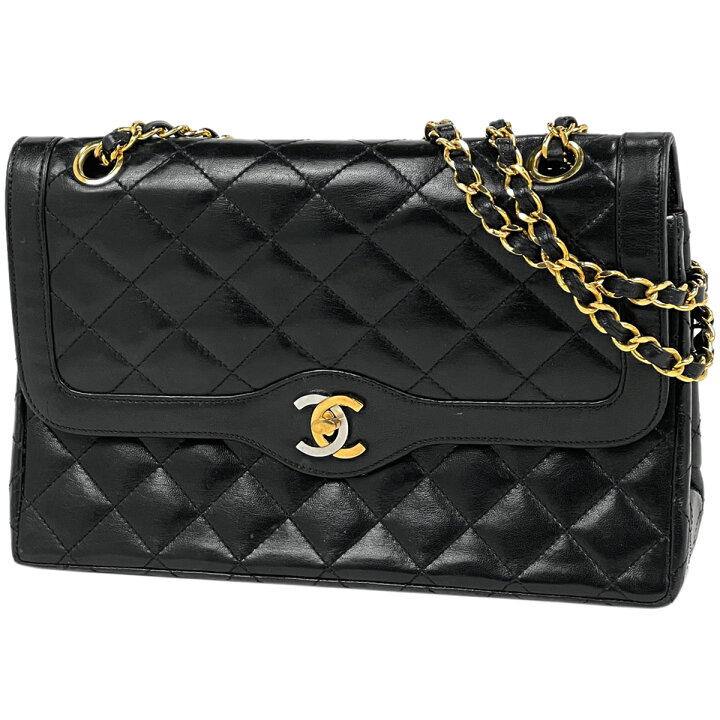 楽天市場】シャネル CHANEL パリ限定 マトラッセ Wフラップ チェーン 