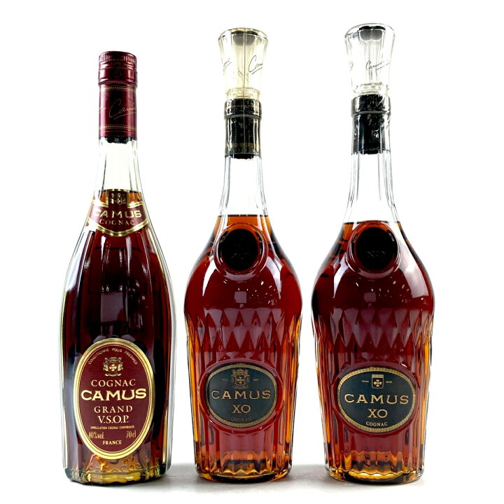 楽天市場】3本 カミュ CAMUS グランドVSOP グリーンボトル XO ロング  
